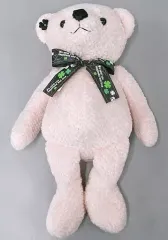 【中古】ぬいぐるみ クマ(ピンク) ぬいぐるみ(M) 「幸せを呼ぶくまさん Chic」