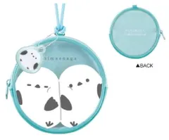 クラ【送料無料】【オリジナル】【オバケーヌ】丸型コインポーチ【シマエナガ】【鳥】【ケース】【小銭入れ】【コインケース】【収納】【キーホルダー】【キーリング】【雑貨】【グッズ】【かわいい】