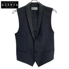 DIOR HOMME ディオール オム ベスト ジレ ロング クリス ブラック DIOR HOMME ディオール オム ベスト ジレ ロング クリス