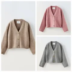 ザラキッズ プレーン ニットカーディガン 新品