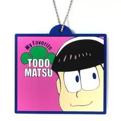 【中古】キーホルダー・マスコット(キャラクター) トド松(スクエア) 「おそ松 推し松ラバーキーチェーン」 ファミリーマート限定