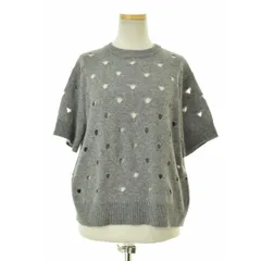 【mizuiro-ind】ウールブレンド半袖ニット