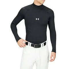 アンダーアーマー(UNDER ARMOUR) 野球 コールドギアアーマー 長袖 モック メンズ 1375374 ブラック Mサイズ