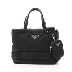 プラダ PRADA トートバッグ TESSUTO QUILTIN Re-Nylon パデッド 1BG373B9ORDJNF0002 ネロ ナイロン 2wayトートバッグ レディース 新品