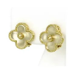 ヴァンクリーフ＆アーペル ヴィンテージ アルハンブラ イヤリング 18KT (K18YG) レディース Van Cleef & Arpels【中古】 【ジュエリー】のサムネイル