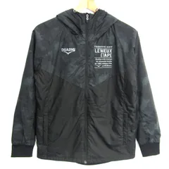 アディダスゴルフ パーカー アウター 中綿ジャケット ジャンパー スポーツウエア メンズ Sサイズ 黒×グレー adidas GOLF 【中古】