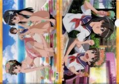 [중고] 클리어 파일 초춘 장식 리 & 사텐 루코 A4 클리어 파일 [어떤 과학의 초전자포 S]