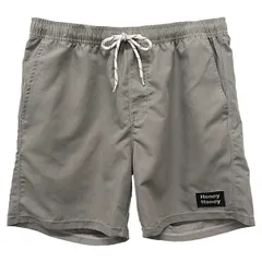 水着 メンズ サーフパンツ 水陸両用 オリジナルブランド ウエストゴム 紐 調整 ポケット付き 無地 シンプル 速乾 排水 海パン 短パン 海 夏 黒 茶 灰 青 mm-001