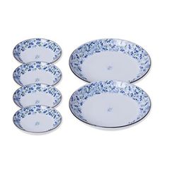 藍色 TAMAKI 皿 プレート 料理皿 芽生え 食器6点セット T-94675