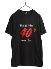 【お得なクーポン配布中!】 80s USA製 ジョーク メッセージ プリント 半袖 Tシャツ メンズ L 黒 80年代 ヴィンテージ 当時物 シングルステッチ グラフィック ブラック