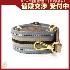  プラダ ショルダーストラップ ベージュ グレー レザー