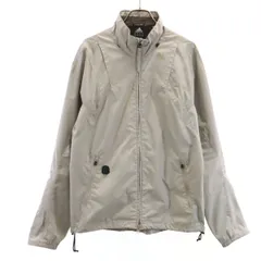 adidas アディダス ウインドブレーカー S グレージュ 裏メッシュ メンズ 古着