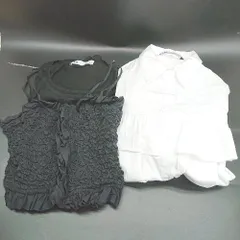 ◇ ⊂ 《 ZARA ザラ セット商品 ショート丈シャツ ニットトップス ショート丈キャミソール レディース 》 E  【1501160018410】