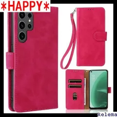 Galaxy S24 Ultra SC-52E ケース 手帳型 ストラップ 一本付 適用 Galaxy S24Ultra 手帳型 SC 52E SCG26 スマホケース GalaxyS24Ultra ケース エス24 ウルトラ 手帳ケース ーズレッド 3238