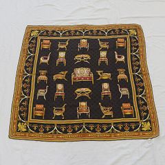 Jules Pansu Medieval 動物と花の刺繍クッションカバー - メルカリ