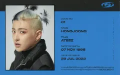 【中古】コレクションカード(男性) ATEEZ/ホンジュン(Hongjoong)/CD「THE WORLD EP.1 ： MOVEMENT」(A Ver.)封入特典IDカード