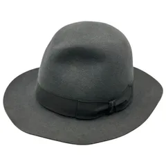 Borsalino☆ボルサリーノ☆グレーソフト帽58 genuine sisol