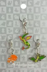 【中古】キーホルダー・マスコット(キャラクター) 328.ナックラー＆329.ビブラーバ＆330.フライゴン 全国ずかんメタルチャーム(3個セット) 「ポケットモンスター」 ポケモンセンター限定
