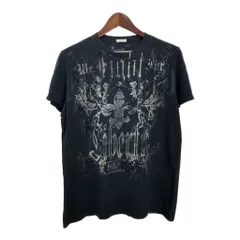 American Eagle アメリカンイーグル 大判プリント アフリクション系 y2k 半袖Ｔシャツ ブラック(メンズ L)中古 古着 T7355