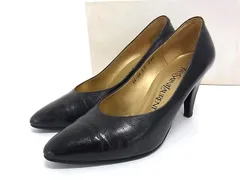 YVESSAINTLAURENT イヴサンローラン レザー ヒール パンプス 表記サイズ 35 1/2 (約22.5cm) 靴 シューズ ブラック系 DK2303
