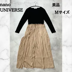 nano universe  長袖　ワンピース　Mサイズ　レディース　美品　【B-3】