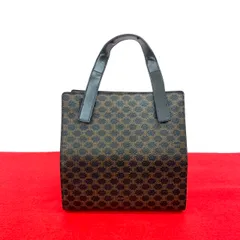 セリーヌ サークルロゴ ミニハンドバッグ ミニトートバッグ キャンバス 黒 CELINE セリーヌ サークルロゴ リングハンドルハンドバッグ ミニ