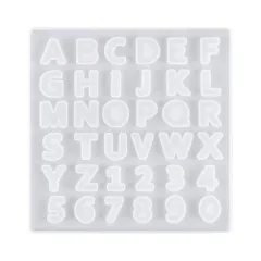 【在庫セール】パーツ シリコン レジン アクセサリー ソフト レジン型 モールド 樹脂 数字 粘土 抜き型 アルファベット 英字 シリコンモールド DIY 手作り YFFSFDC ハンドメイド