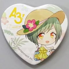 [중고] 배지·핀즈 루리가와 유키 [A3!(에이스리)×animatecafe 제6탄 트레이딩 하트캔 배지 남국 리조트 ver. A그룹 춘조·여름조]