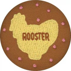 [중고] 배지·핀즈 ROOSTER(온도리) 자수 캔 배지 [이치반 쿠지 타베코 도부츠 꿈 가득 컬렉션] E상