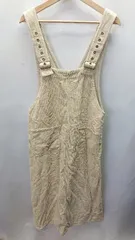 ◇ mystic ミスティック サロペット コーデュロイ - ロング丈 ワンピース サイズF ライトベージュ レディース E  【1405140014556】