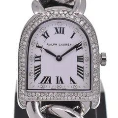 ラルフローレン RALPH LAUREN RLR0040002 スティラップ プティ リンク スノーフォールダイヤモンド クォーツ レディース良品 D#130652のサムネイル