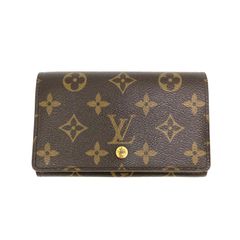 ◆LOUIS VUITTON◆ルイヴィトン モノグラム ポルトモネ トレゾール 二つ折り財布