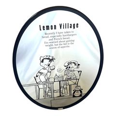 Lemon Village  レモンビレッジ　パブミラー　レモンちゃん　男の子　昭和レトロ　ヴィンテージ　80s 80年代 壁掛け