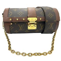 LOUIS VUITTON ルイ・ヴィトン モノグラム パピヨントランク ショルダーバッグ 2WAY 肩掛け 斜め掛け モノグラムキャンバス ブラウン 茶 ゴールド金具 M57835 レディース ルイヴィトン ♯0203010272