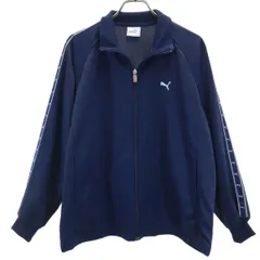 PUMA プーマ トラックジャケット M ネイビー ヒットユニオン ジャージ レディース 古着