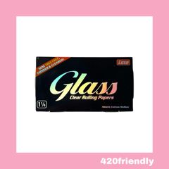 420friendly 透明セルロースローリングペーパー / Luxe Glass Clear Rolling Papers - グラス クリア ローリング ペーパー (1¼ size)