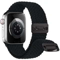 新品 Knossen コンパチブル アップルウォッチ バンド ナイロン 41mm 40mm 38mm 42mm（Series 10）編み込み Apple Watch バンド スポーツ 金属磁気バックル 強力マグネット アップルウォッチ ソロループ 伸縮性 iW
