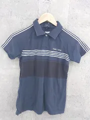 ◇ pearly gates パーリーゲイツ ロゴ 刺繍 半袖 ポロシャツ サイズ0 ネイビー ホワイト レディース  【1002800856725】