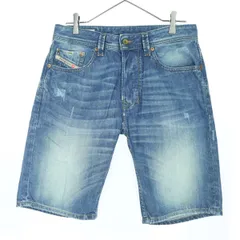 DIESEL ディーゼル デニムショートパンツ Ｗ29 ブルー メンズ 古着