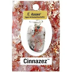 【アゾゼオ仕様】シナゼツペンダントトップ ※ギャランティーカード付き!! ※ロバート・シモンズ氏のヘブン＆アース社製!! シンシャ 辰砂 Cinnazez Azoseo パワーストーン ペンダントトップ 天然石 ペンダントトップ