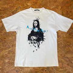 モナリザ プリント Tシャツ ホワイト モナリザ プリント Tシャツ ホワイト - メルカリ