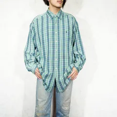 USA VINTAGE Ralph Lauren BLAIRE CHECK PATTERNED HORSE EMBROIDERY DESIGN FLANNEL SHIRT/アメリカ古着ラルフローレンチェック柄ホース刺繍デザインフランネルシャツ