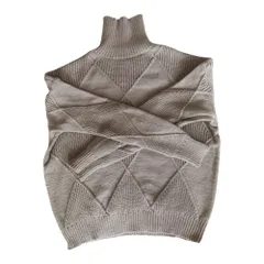 ☆ グレー ☆ M ☆ セーター ニット 秋 冬 レディース かわいい als6620 セーター ニット 秋 冬 レディース ニットセーター タートルネック タートル ハイネック 厚手 プルオーバー 軽量 軽い ケーブル編み ショート丈 ショート 防寒 長袖