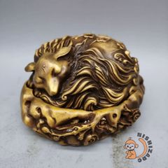 銅製 フクロウの置物 書道具 文房具 装飾品 工芸品 美術品 - メルカリ