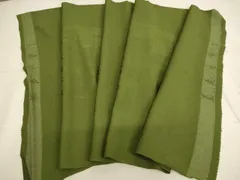 平和屋本店▼座布団　反物　生地　菊寿　花丸地紋　草色地　法衣　寺院　仏具　仏教　僧侶　神職　装束　AAAY2686ja