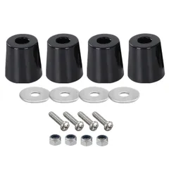 FJmark 軽トラ あおりゴム アオリゴム 戸当たりゴム ガード 4個入り 大型 中型 ダンプ ボルト ワッシャー ナット セット (大型用) [大型用]