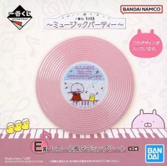 [중고]접시·찻잔 우사코/핑크 레코드풍 멜라민 플레이트 [이치반 쿠지 우사마루~뮤직 파티~] E상