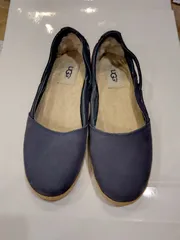 M08 アグ　ＵＧＧ　23㎝　エスパドリーユ　本革　ムートン　革 スエード　バレエシューズ　パンプス