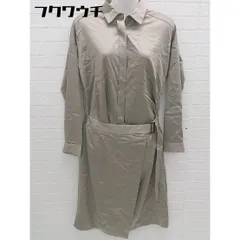 ◇ ◎ LAUTREAMONT ロートレアモン 長袖 膝下丈 ワンピース サイズ38 グレージュ系 レディース 【中古】 【1102190007179】