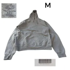 フルーツオブザルーム古着無地スウェットパーカーMグレーフーディー
